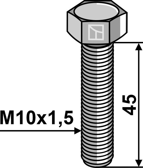 IHOF Sechskantschraube M10x1,5x45 ohne Mutter