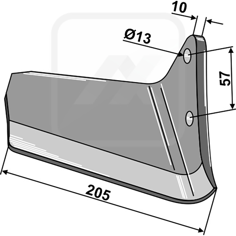 Landwirtschaft Bodenbearbeitung Grubber Schare & Leitbleche Flügelschar - rechts Väderstad