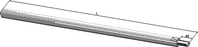 IHOF Vierkantwelle 30x30 - 2900 - M30x3,5