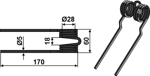 IHOF Pick-Up Zinken Ø5
