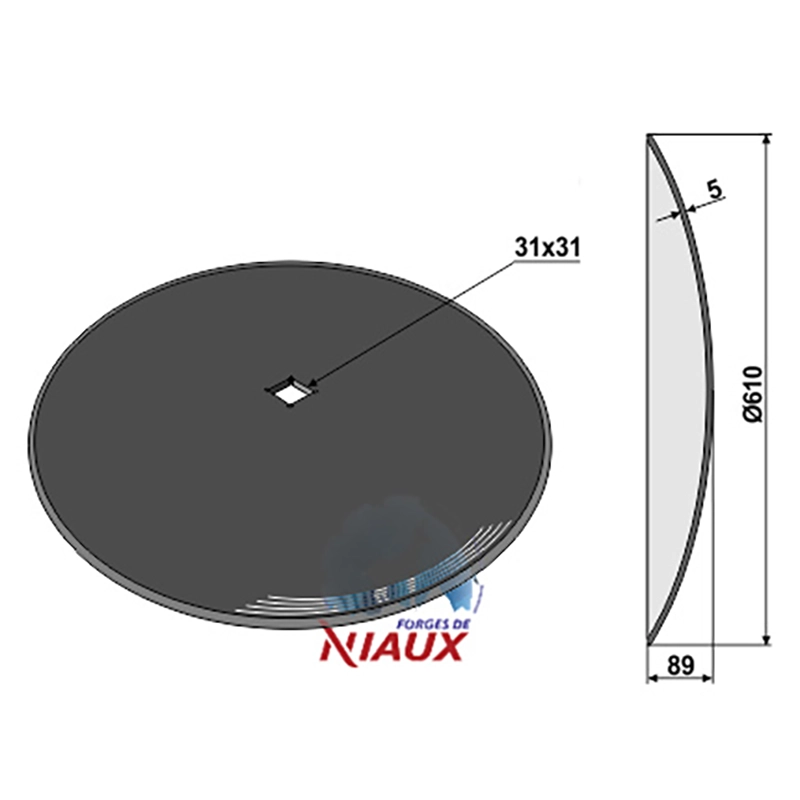 Landwirtschaft Bodenbearbeitung Scheibeneggen Scheibe glatt Niaux