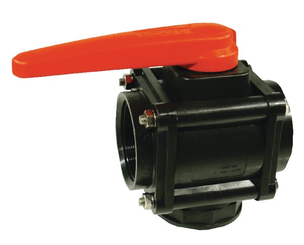 Kugelhahn L 3-Wege PP 3" IG 453027A99