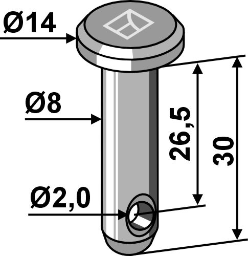 IHOF Splintbolzen Ø8x30