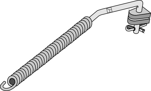 IHOF Stabilisierungsfeder für Unterlenker Kat. II-I