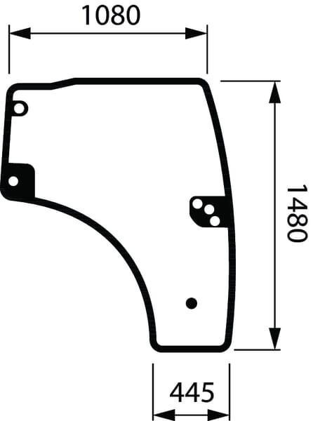 Türglas komplett von Deutz 001619520