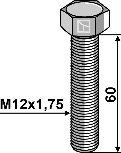 IHOF Sechskantschraube M12x1,75x60 ohne Mutter