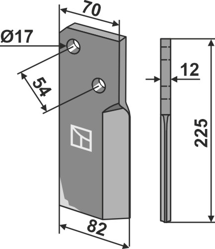 IHOF Rotorzinken 225x70mm