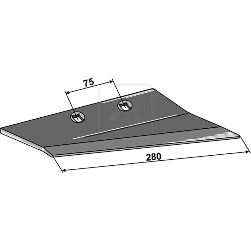 Landwirtschaft Bodenbearbeitung Grubber Schare & Leitbleche Ersatzflügel für Flügelschar, rechts Regent