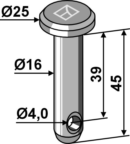 IHOF Splintbolzen Ø16x45