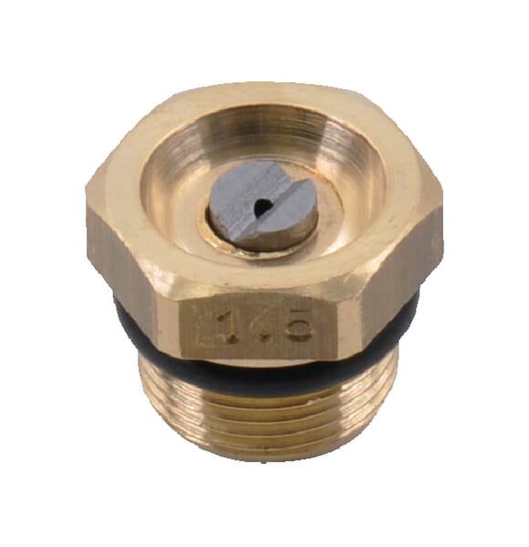 6818016AV Flachstrahldüse Ø 1,5 mm Messing Flachstrahldüse Ø 1,5 mm Messing 6818016AV