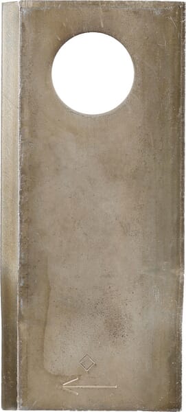 Kramp Mähmesser rechts 108x49x4 mm, Bohrung Ø 21 mm, geeignet für Pöttinger, 25er-Packung 434972KR