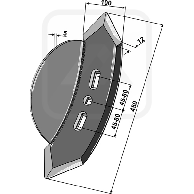 Landwirtschaft Bodenbearbeitung Grubber Schare & Leitbleche Vorschar Köckerling Quadro-Triomix