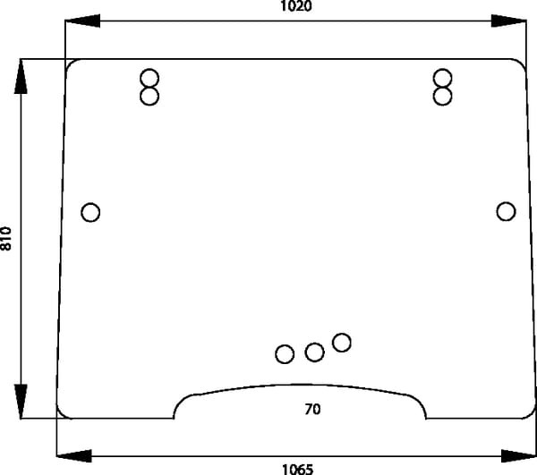 Frontscheibe (6000106473) von Claas