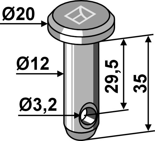 IHOF Splintbolzen Ø12x35