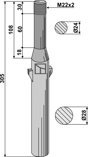IHOF Kreiseleggenzinken 305mm