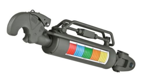 654-3-105 IHOF Hydraulischer Oberlenker mit Fanghaken und Gelenkkopf