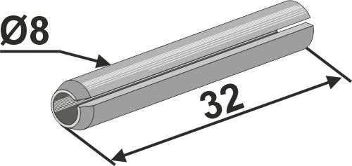 IHOF Spannstift - Ø8x32