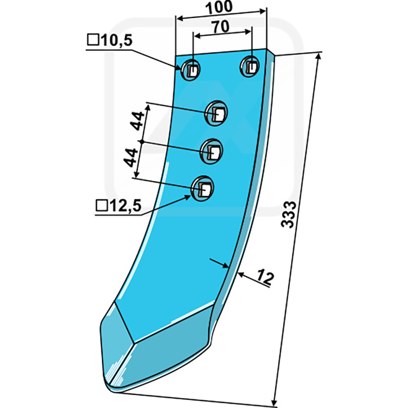 Landwirtschaft Bodenbearbeitung Grubber Schare & Leitbleche Vorschar für Flügelschar Rabe