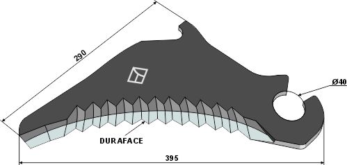 IHOF Rundballenmesser 395mm - DURAFACE