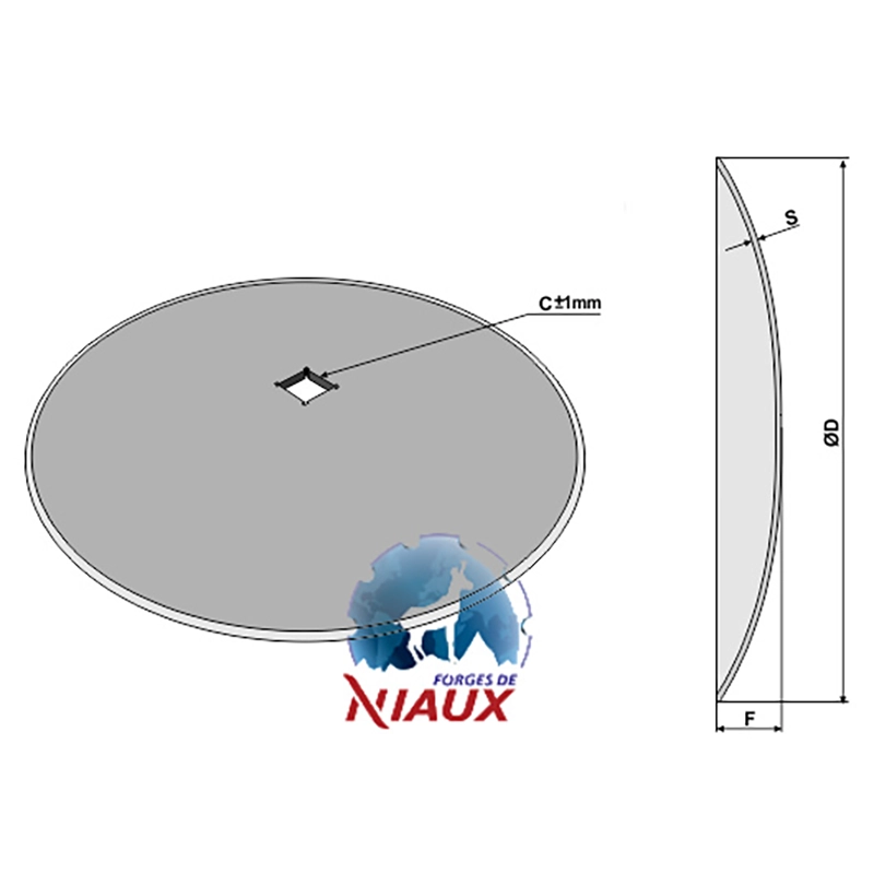 Landwirtschaft Bodenbearbeitung Scheibeneggen Scheibe glatt Niaux