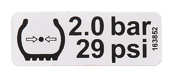 Aufkleber "2,0 BAR" Fella (163852) von Agco