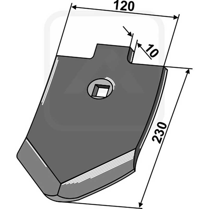 Landwirtschaft Bodenbearbeitung Grubber Schare & Leitbleche Scharspitze 10mm Kongskilde|Howard|Lemken|Amazone / BBG