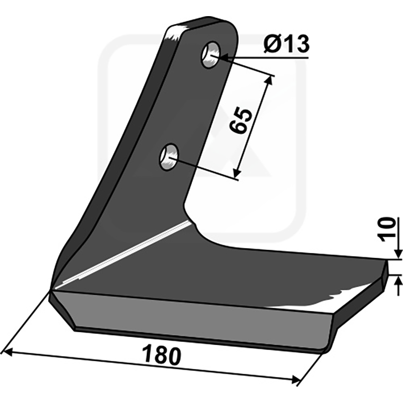 Landwirtschaft Bodenbearbeitung Grubber Schare & Leitbleche Flügelschar - links Amazone / BBG