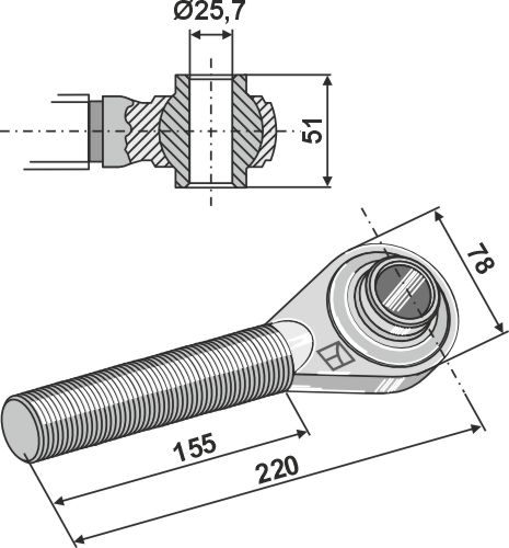 IHOF Spindel M36x3