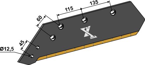 IHOF Wechselspitzenschar - 14'' - links - Hartmetall