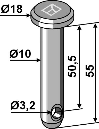 IHOF Splintbolzen Ø10x55