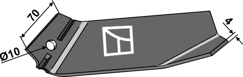 IHOF Häufelschar 210mm - links