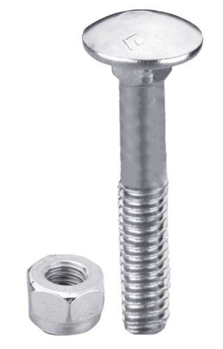 8906034V IHOF Flachrundschraube M8x1,25x90 verzinkt mit Mutter