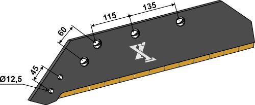 IHOF Wechselspitzenschar - 18'' - links - Hartmetall
