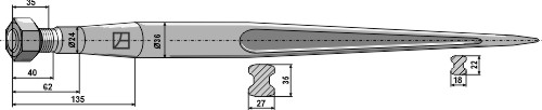 IHOF Frontladerzinken 1400mm