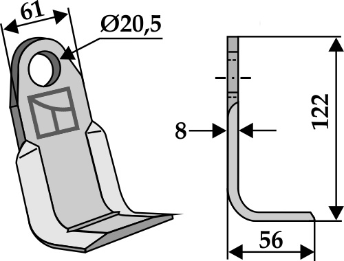 IHOF Winkelmesser 122x61mm