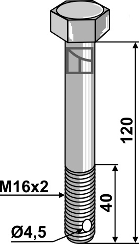 IHOF Sechskantschraube - M16