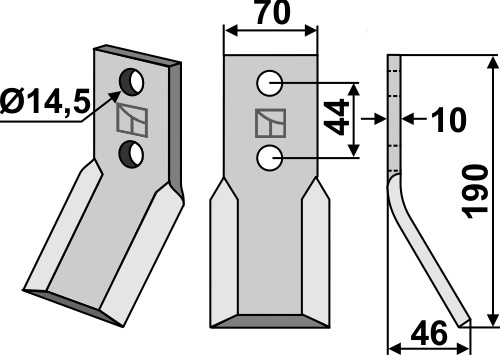 IHOF Rotorzinken 190x70mm