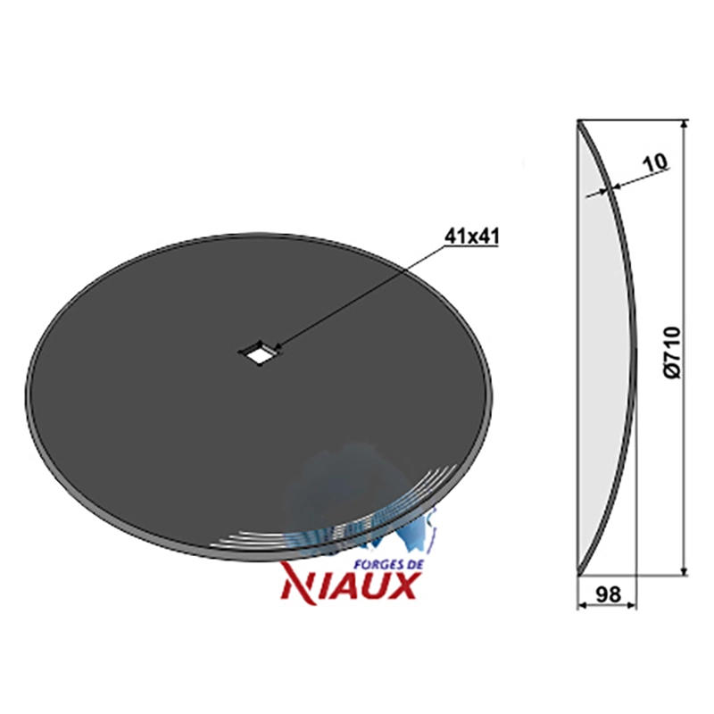 Landwirtschaft Bodenbearbeitung Scheibeneggen Scheibe glatt Niaux