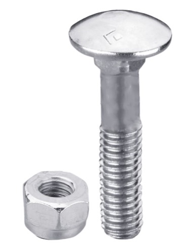 8656038V IHOF Flachrundschraube M8x1,25x65 verzinkt mit Mutter