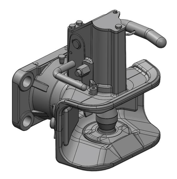 Scharmüller Anhängerkupplung mit Flansch 140x80mm M20 CH-I (Ø38mm) F1 051413121A02