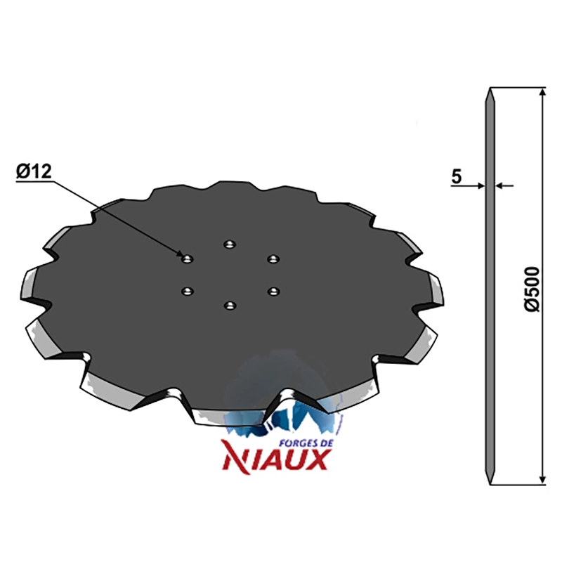 Landwirtschaft Bodenbearbeitung Scheibeneggen Sechscheibe gezackt Kuhn|Huard