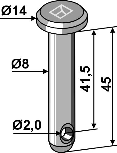 IHOF Splintbolzen Ø8x45