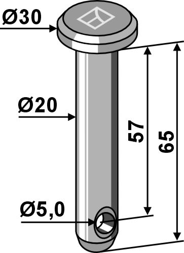 IHOF Splintbolzen Ø20x65