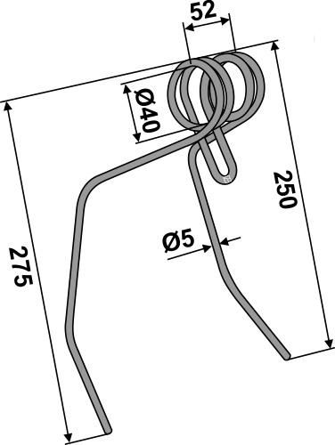 IHOF Striegelzinken Ø5mm