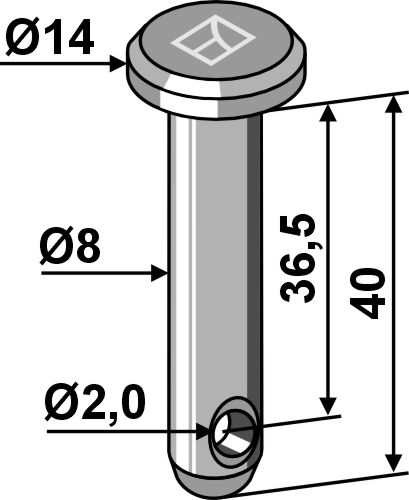 IHOF Splintbolzen Ø8x40
