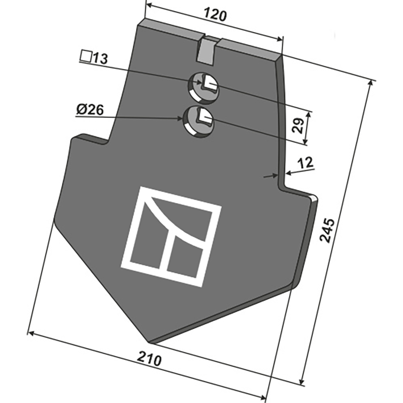 Landwirtschaft Bodenbearbeitung Grubber Schare & Leitbleche Scharspitze Väderstad