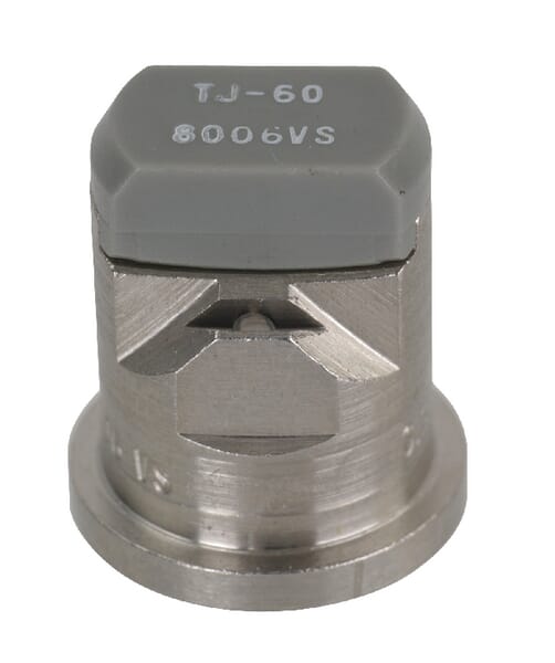 Doppelflachstrahldüse TJ 80° grau V2A TJ608006