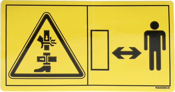 Aufkleber Quetschgefahr (K9A050CE) von Kuhn