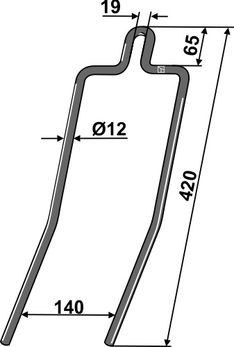 IHOF Striegelzinken Ø12mm