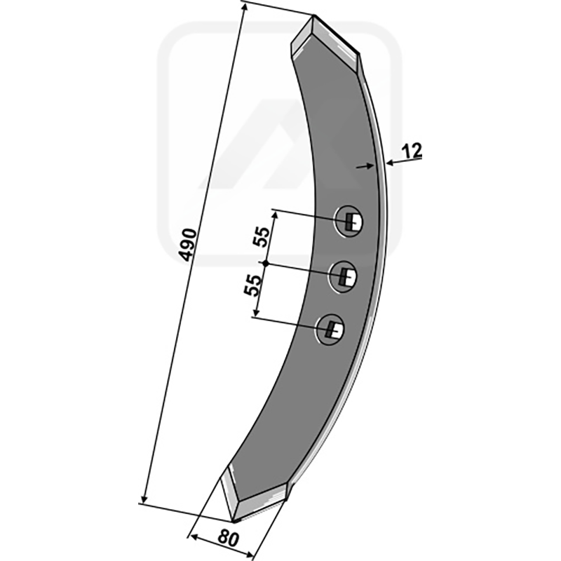 Landwirtschaft Bodenbearbeitung Grubber Schare & Leitbleche Vorschar - 80 Väderstad